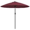 vidaXL Parasol d'ext&eacute;rieur avec m&acirc;t en aluminium 270 cm rouge bordeaux
