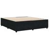 vidaXL Cadre de lit sans matelas noir 200x200 cm velours