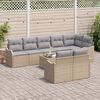 vidaXL Ensemble de canap&eacute; de jardin 9 pcs beige et gris clair