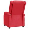 vidaXL Fauteuil inclinable Rouge Similicuir