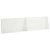 vidaXL Mur de sout&egrave;nement 2 pc 80 x 12 x 30 cm Acier Blanc