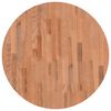 vidaXL Dessus de table &Oslash;70x2,5 cm rond bois massif de h&ecirc;tre