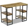 vidaXL Bureau en bois de manguier 110 x 50 x 76 cm