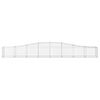 vidaXL Panier de gabions arqué 400x50x40/60 cm Fer galvanisé