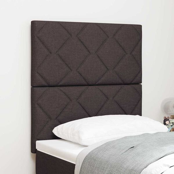 vidaXL T&ecirc;te de lit avec t&ecirc;te de lit Gris clair 80 cm tissu