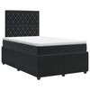 vidaXL Lit boxspring avec matelas Noir 120 x 190 cm Velours