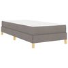 vidaXL Lit &agrave; ressorts avec matelas Taupe 90 x 190 cm tissu