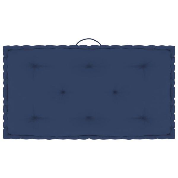 vidaXL Coussins de plancher de palette lot de 7 Bleu marine clair