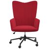 vidaXL Chaise de relaxation Rouge bordeaux Velours