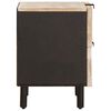 vidaXL Cabinet de chevet Blanc 40 x 33 x 46 cm Bois de mangue massif