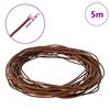 vidaXL Corde en Cuir Marron Clair &Oslash;2 mm x 5 m Cuir