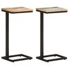 vidaXL Tables d'appoint 2 pcs 31,5x24,5x64,5 cm Bois de r&eacute;cup&eacute;ration