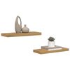 vidaXL &Eacute;tag&egrave;re Murale 2 pcs Marron 50 x 23 x 4 cm Bois d'ing&eacute;nierie