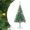 vidaXL Arbre de No&euml;l artificiel pr&eacute;-&eacute;clair&eacute;/boules 180 cm 564 branches
