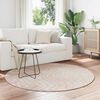 vidaXL Tapis de surface Rond PALMERAS Beige &Oslash; 120 CM Polyester
