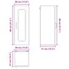vidaXL Armoire de cuisine Kalmar 2 pcs Ch&ecirc;ne artisanal 30 x 31 x 80 cm