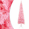 vidaXL Sapin de No&euml;l &eacute;troit Rose 120 cm
