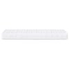 vidaXL Matelas en mousse blanc 90x220 cm duret&eacute; H2 H3
