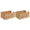 vidaXL Paniers de rangement 2 pcs Naturel 35 x 25 x 17 cm