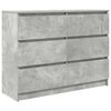 vidaXL Buffet Gris b&eacute;ton 100x35x76 cm Bois d'ing&eacute;nierie