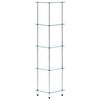 vidaXL Étagère 5 niveaux Transparent 30x30x130 cm Verre trempé