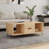 vidaXL Table basse ch&ecirc;ne sonoma 102x50x40 cm bois d'ing&eacute;nierie