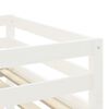 vidaXL Lit mezzanine enfants avec rideaux sans matelas rose 90x200cm