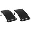 vidaXL Panneaux de chauffage solaire de piscine courb&eacute;s 2 pcs 110x65cm
