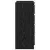vidaXL Buffet avec tiroirs chêne noir 71x35x84 cm bois d'ingénierie