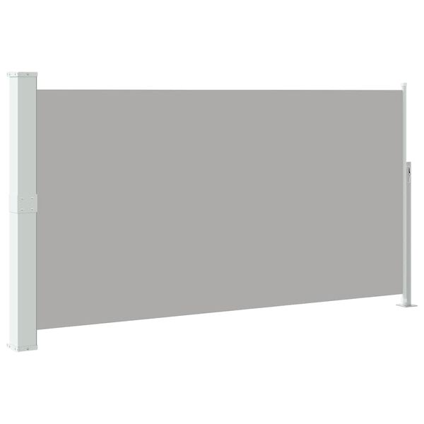 vidaXL Auvent lat&eacute;ral r&eacute;tractable de patio 160 x 300 cm Gris