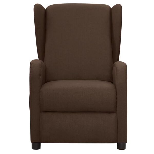 vidaXL Fauteuil de massage Marron Tissu