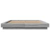 vidaXL Cadre de lit sans matelas sonoma gris 150x200 cm