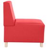 vidaXL | Unit&eacute; de Sofa Modulaire Sans Accoudoirs | Rouge 55 x 74 x 82 cm