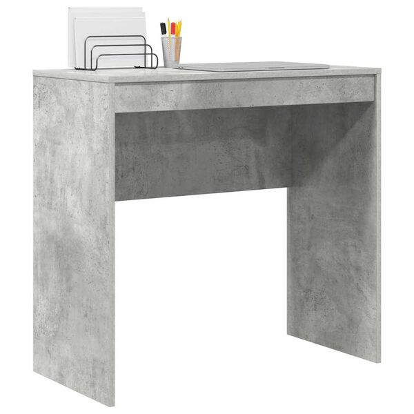vidaXL Bureau Gris béton 80 x 40 x 76 cm
