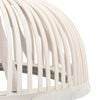 vidaXL Lampe suspendue Bambou 40 W 34x14,5 cm Demi-cercle E27