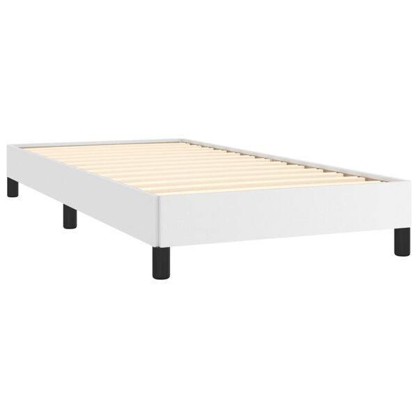 vidaXL Cadre de lit sans matelas blanc 90x200 cm similicuir