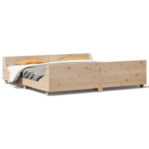 vidaXL Cadre de lit sans matelas 200x200 cm bois massif de pin