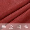 vidaXL Voile d'ombrage 160 g/m&sup2; Rouge 4/5x3 m PEHD
