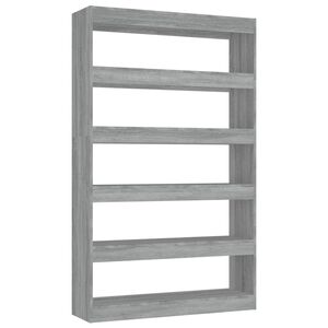 vidaXL Biblioth&egrave;que/S&eacute;parateur de pi&egrave;ce sonoma gris 100x30x166 cm