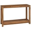 vidaXL Table console Naturel 110 x 35 x 75 cm Bois de teck massif