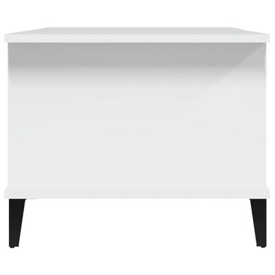 vidaXL Table basse Blanc 90x50x40 cm Bois d'ingénierie