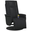 vidaXL Fauteuil de massage inclinable Noir 71 x 90 x 105 cm