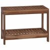 vidaXL Table d'appoint de salle de bain Naturel 60 x 30 x 45 cm