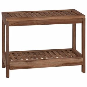 vidaXL Table d'appoint de salle de bain Naturel 60 x 30 x 45 cm