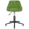 vidaXL Chaises pivotantes &agrave; manger lot de 2 vert clair velours