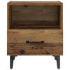 vidaXL Cabinet de chevet avec tiroir Bois ancien 40 x 35 x 47,5 cm
