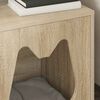 vidaXL Maison pour chat Sonoma 42,5 x 40 x 53,5 cm Bois d'ing&eacute;nierie