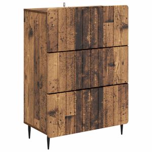 vidaXL Armoire &agrave; tiroirs Bois ancien 66 x 34,5 x 92 cm