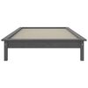 vidaXL Cadre de lit sans matelas gris 90x200 cm bois massif