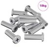 vidaXL Ecrou de verrouillage 2857 pc Argent&eacute; Acier